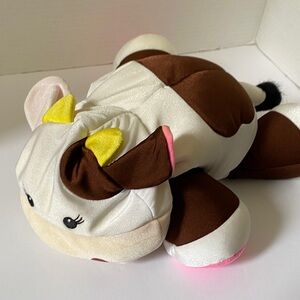 Vintage Brentwood Originals Brown and White Cow Plush Foam Beads